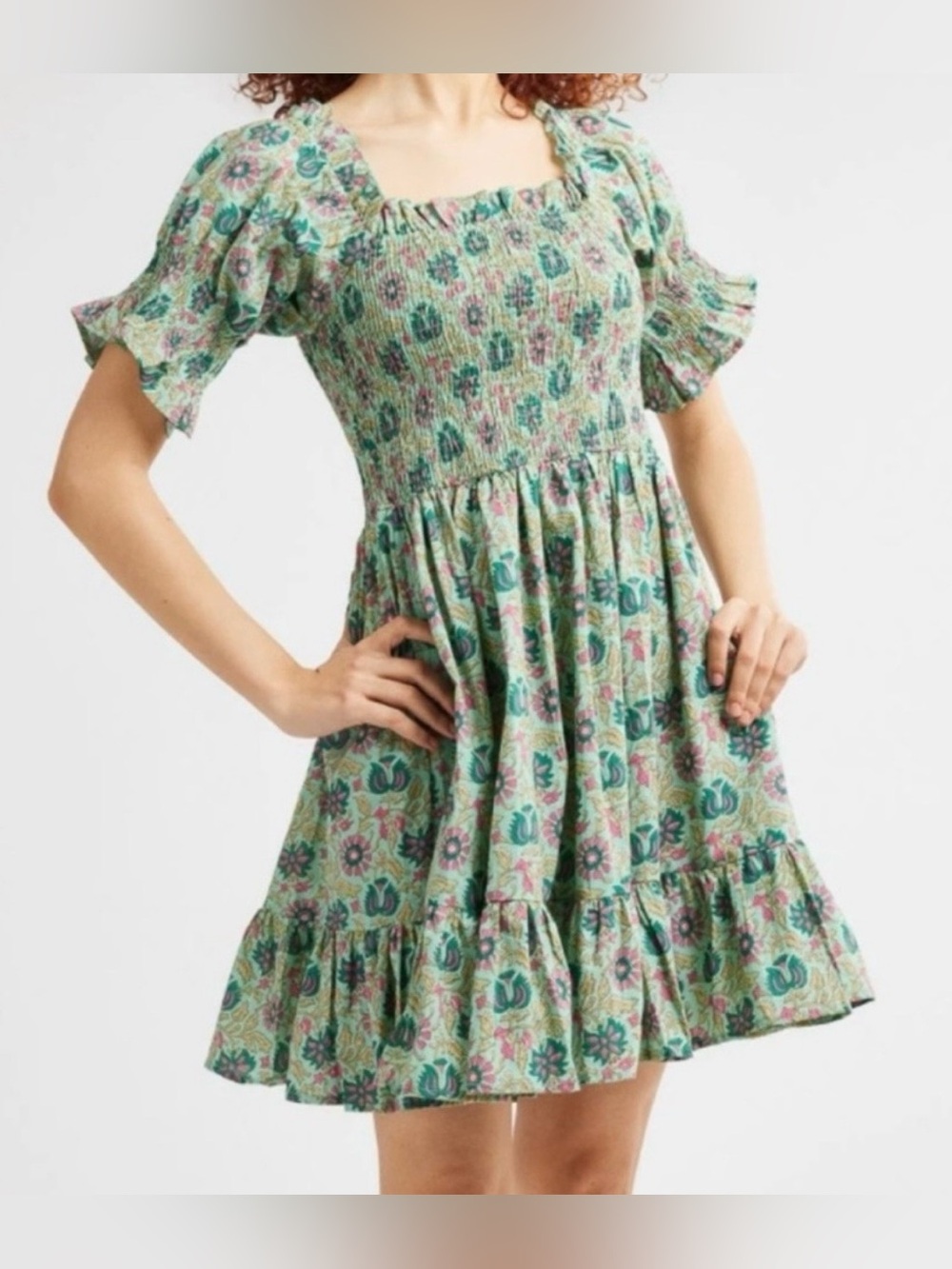 ✨ Mille Kiki Smocked Dress in Caribbean Floral ✨